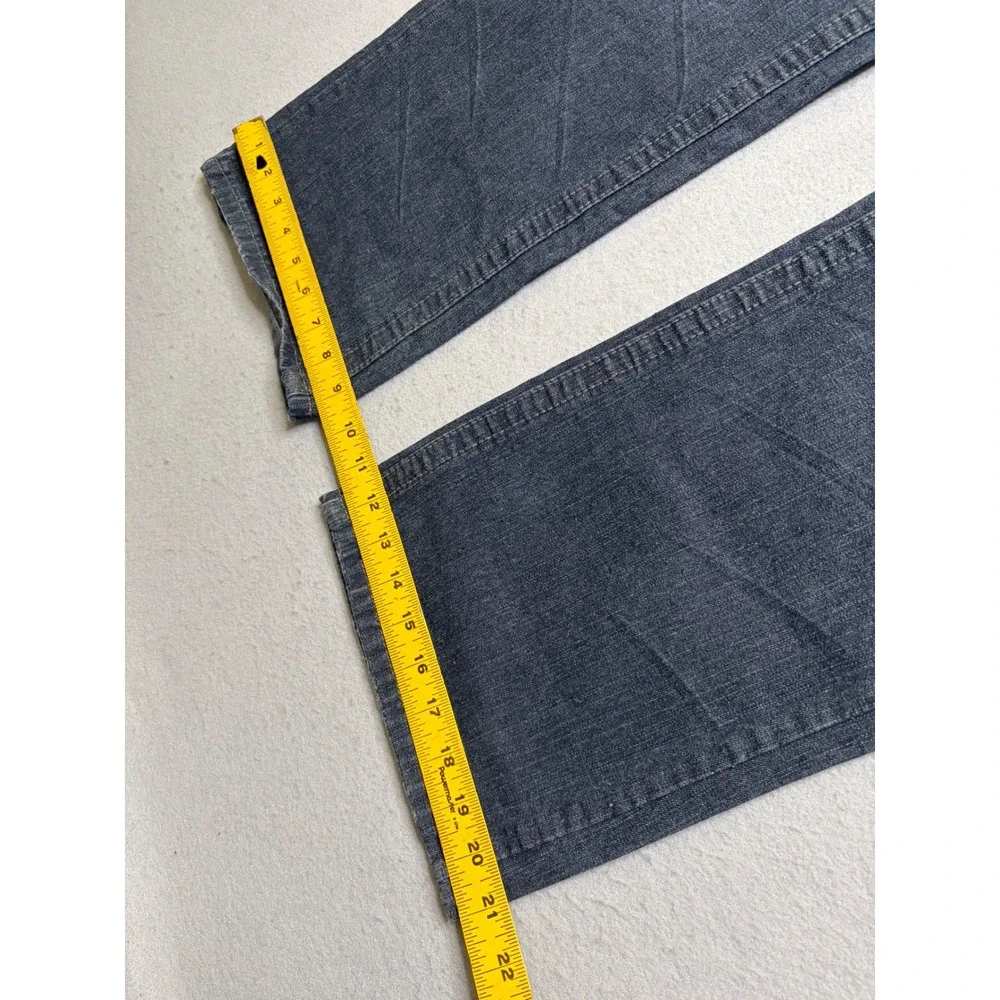Xtreme Couture Jeans Mens 34x32 Blue Distressed Y2K‎ Embroidered Relaxed Fit